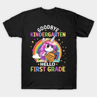 Graduation Bye Kindergarten Hello 1st Grade Back to School T-Shirt